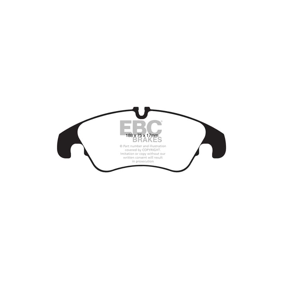 EBC PDKF162 Audi C7 Ultimax Front Brake Pad & Plain Disc Kit - TRW Caliper (Inc. A6, A7, Q5) 2 | Duco Car Parts UK Car Parts