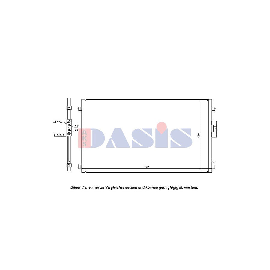 AKS Dasis 522011N Air Conditioning Condenser | Duco Car Parts UK