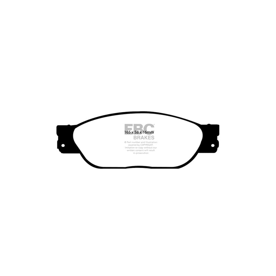 EBC PD01KF737 Jaguar Greenstuff Front Brake Pad & Plain Disc Kit  - Girling/TRW Caliper (Inc. S-Type, XJ6, XJ8) 2 | Duco Car Parts UK Car Parts