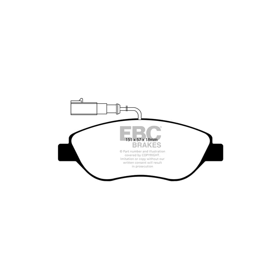EBC PD40K085 Alfa Romeo MiTo Ultimax Pad & Plain Disc Kit - Bosch Caliper 2 | Duco Car Parts UK Car Parts