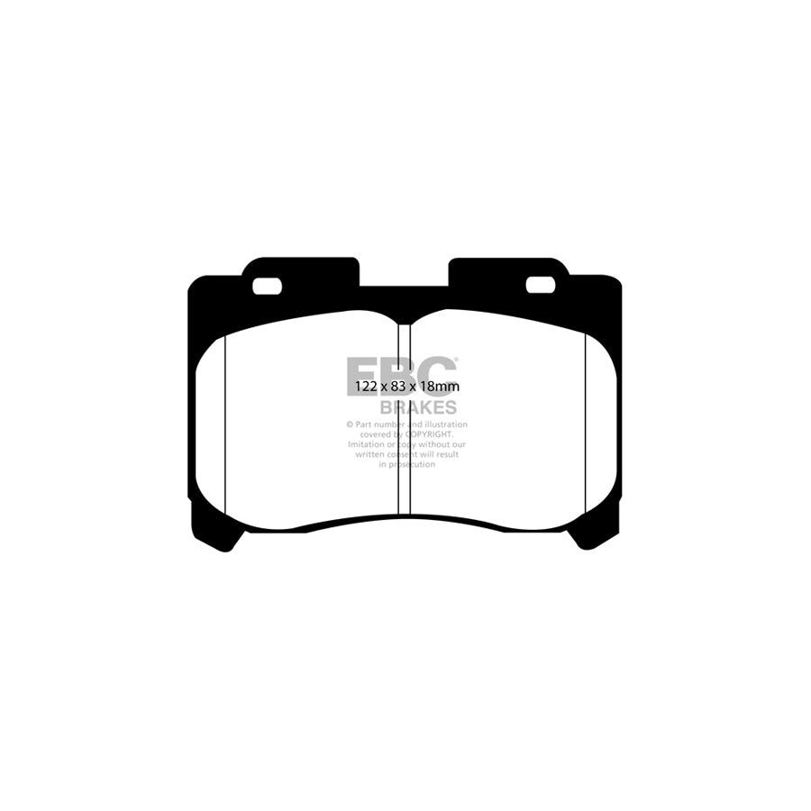 EBC PD13KF645 Toyota Celica Yellowstuff Front Brake Pad & GD Disc Kit 2 | Duco Car Parts UK Car Parts