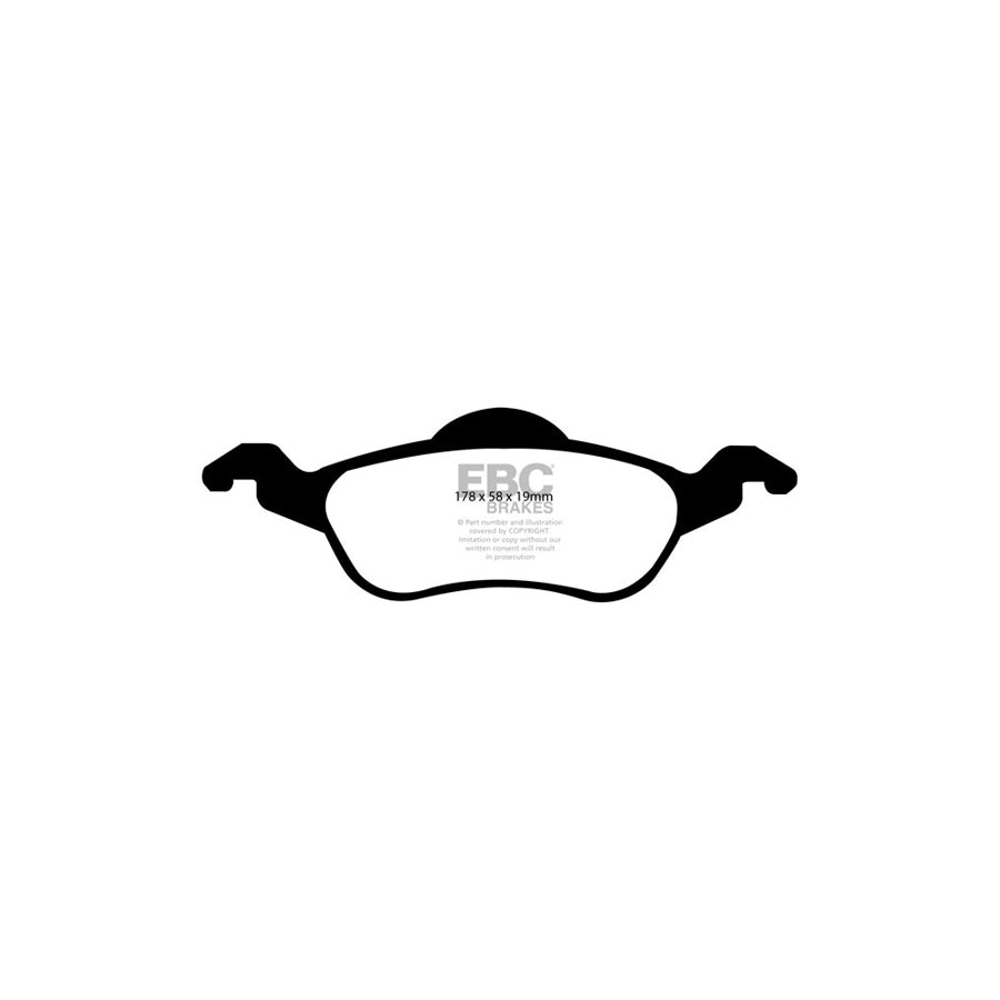 EBC PD16KF039 Ford Focus Mk1 Greenstuff Front Brake Pad & BSD Disc Kit - Girling/TRW Caliper 2 | Duco Car Parts UK Car Parts