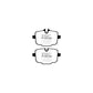 EBC PD02KR481 BMW Redstuff Rear Brake Pad & Plain Disc Kit - TRW Caliper 2 | Duco Car Parts UK Car Parts