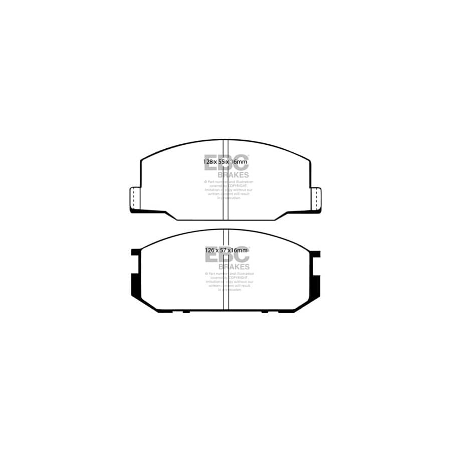 EBC PDKF2292 Lotus Esprit Ultimax Front Brake Pad & Plain Disc Kit - Bendix Caliper 2 | Duco Car Parts UK Car Parts