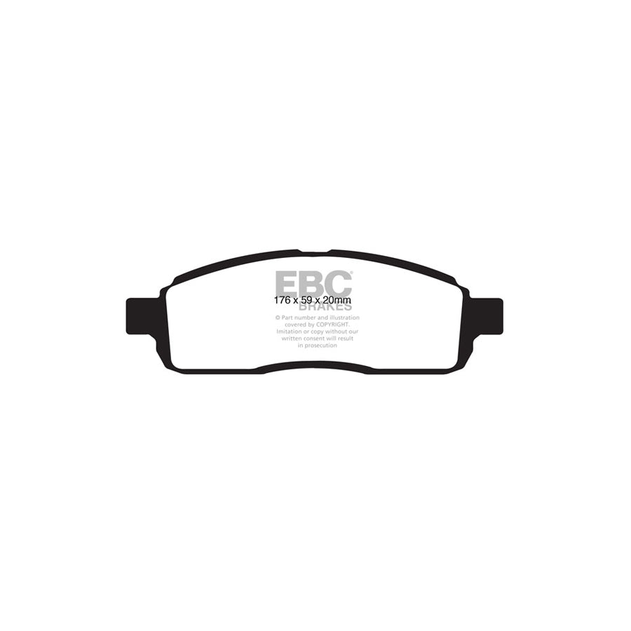 EBC DP61843 Ford F-150 Greenstuff Front Brake Pads 2 | Duco Car Parts UK Car Parts