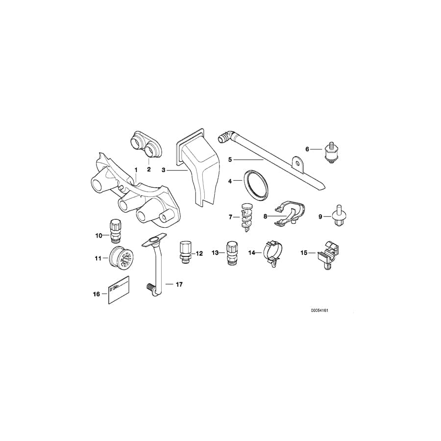 Genuine BMW 64118367964 E39 Water Drain, Right (Inc. 530i, M5 & 530d) | Duco Car Parts UK Car Parts