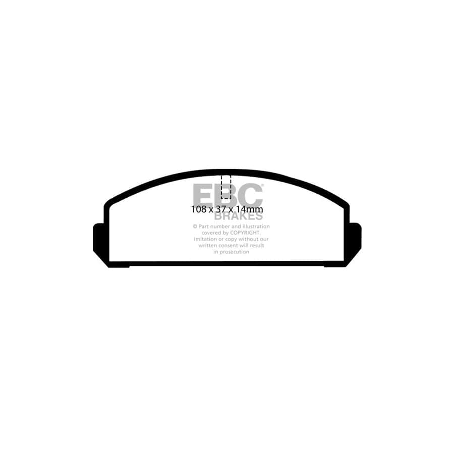 EBC PDKF1296 Mitsubishi Colt Ultimax Front Brake Pad & Plain Disc Kit 2 | Duco Car Parts UK Car Parts