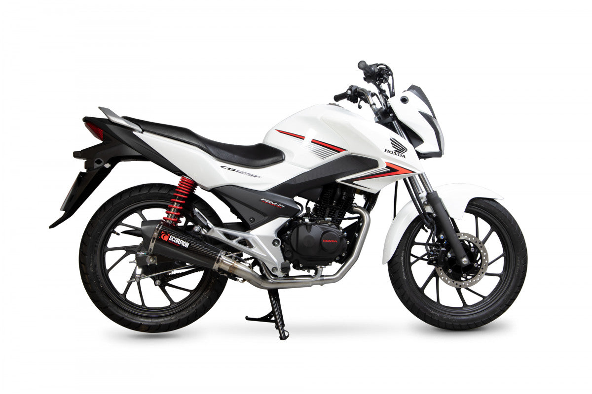 Scorpion RHA182SYSCEO Honda CB125 F Serket Taper Full System - Carbon Fibre Sleeve | Duco Car Parts UK UK