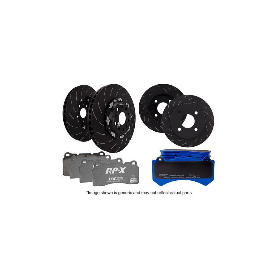 EBC P2DK036RPX Honda Civic Full Vehicle Kit RPX Full Race Pads & 2-Piece Fully-Floating Discs - ATE Caliper 1 | Duco Car Parts UK Car Parts