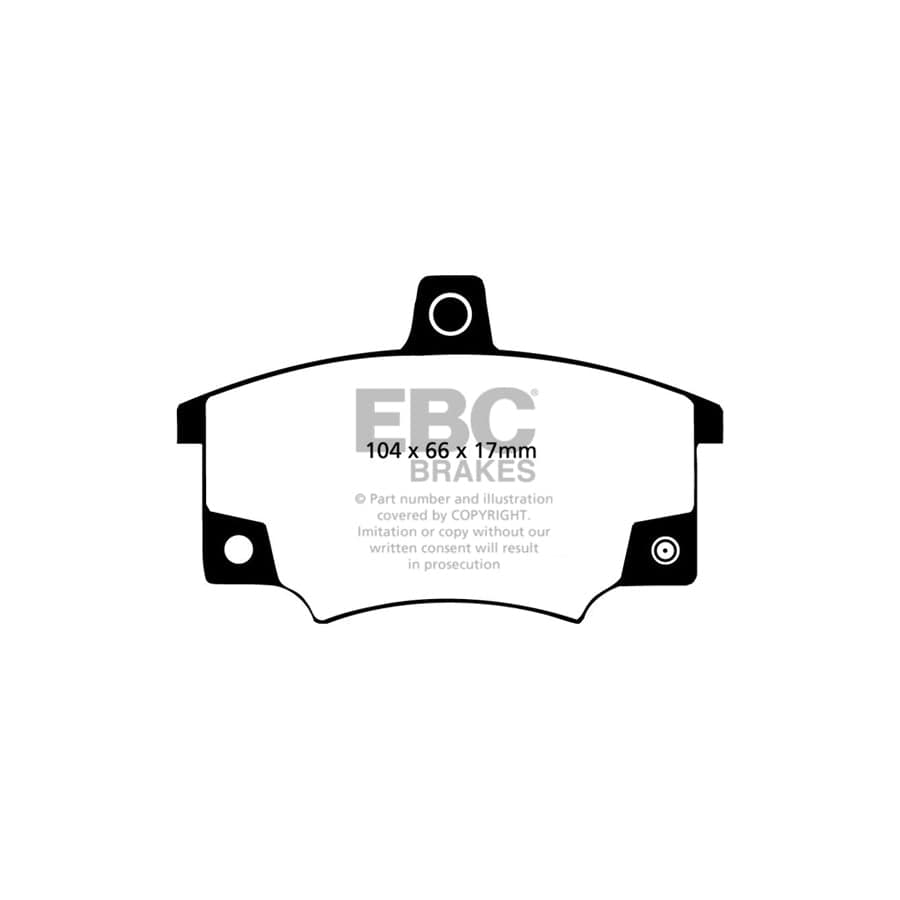 EBC PD01KF470 Fiat Lancia Pininfarina Greenstuff Front Brake Pad & Plain Disc Kit  - Bendix Caliper 2 | Duco Car Parts UK Car Parts