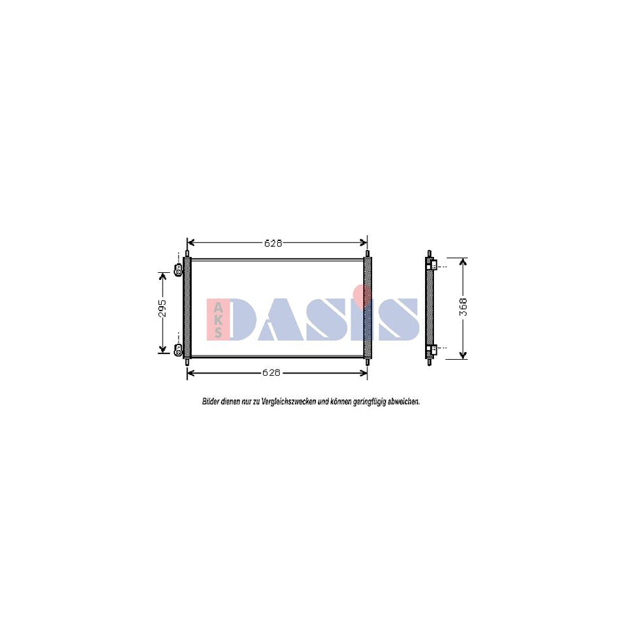 AKS Dasis 102170N Air Conditioning Condenser For Honda Accord Vi Coupe (Cg) | Duco Car Parts UK