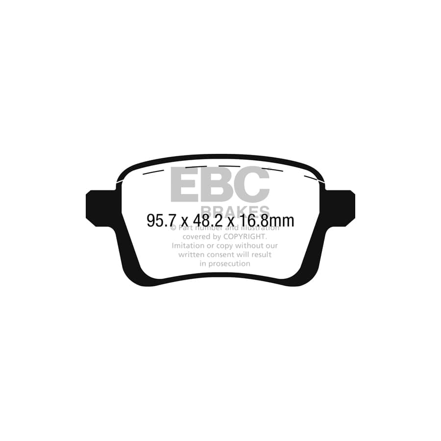 EBC PDKR1083 Fiat Ultimax Rear Brake Pad & Plain Disc Kit - TRW Caliper 2 | Duco Car Parts UK Car Parts