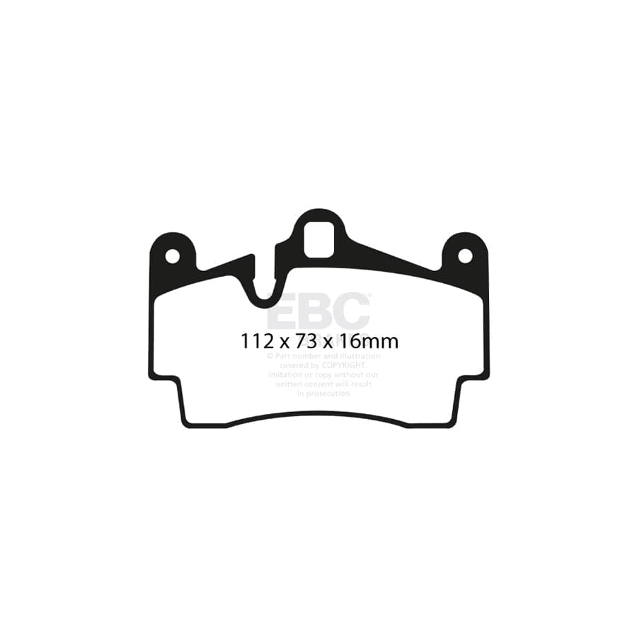 EBC PD11KR216 Porsche Cayenne (9PA) Greenstuff Rear Brake Pad & GD Disc Kit - Brembo Caliper 2 | Duco Car Parts UK Car Parts