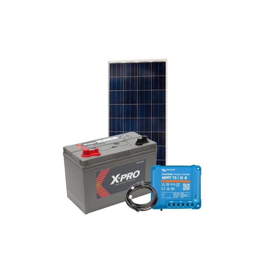 175W Offgrid Solar Panel kit with 100Ah leisure battery | Duco Car Parts UK Car Parts