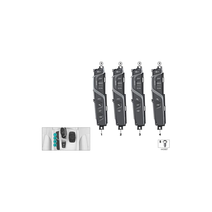 Genuine BMW 61317951641 G11 G12 Operating Unit, Center Console (Inc. 745eX, 745LeX & 745Le) | Duco Car Parts UK Car Parts