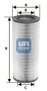UFI 27.710.00 Air Filter For Fiat 600 Saloon