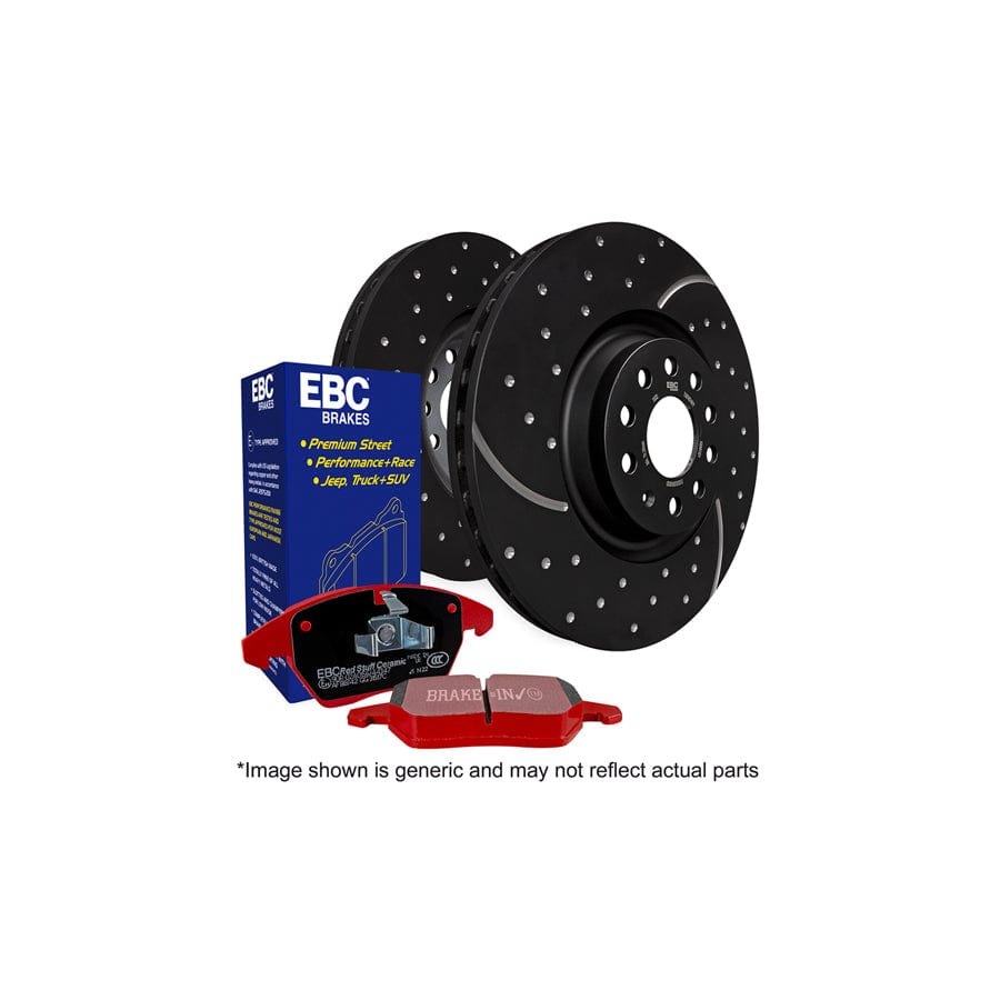 EBC PD12KF175 Mazda RX8 Redstuff Front Brake Pad & GD Disc Kit 1 | Duco Car Parts UK Car Parts
