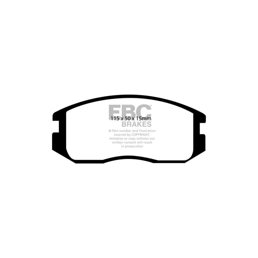 EBC PDKF1298 Mitsubishi Proton Ultimax Front Brake Pad & Plain Disc Kit (Inc. Colt, Lancer, Mpi) 2 | Duco Car Parts UK Car Parts