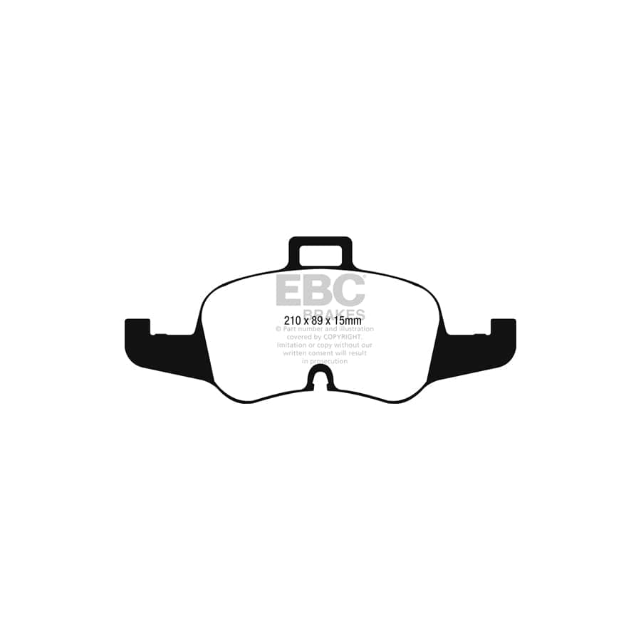 EBC PD17KF081 Audi TTS Redstuff Front Brake Pad & BSD Disc Kit - ATE Caliper 2 | Duco Car Parts UK Car Parts