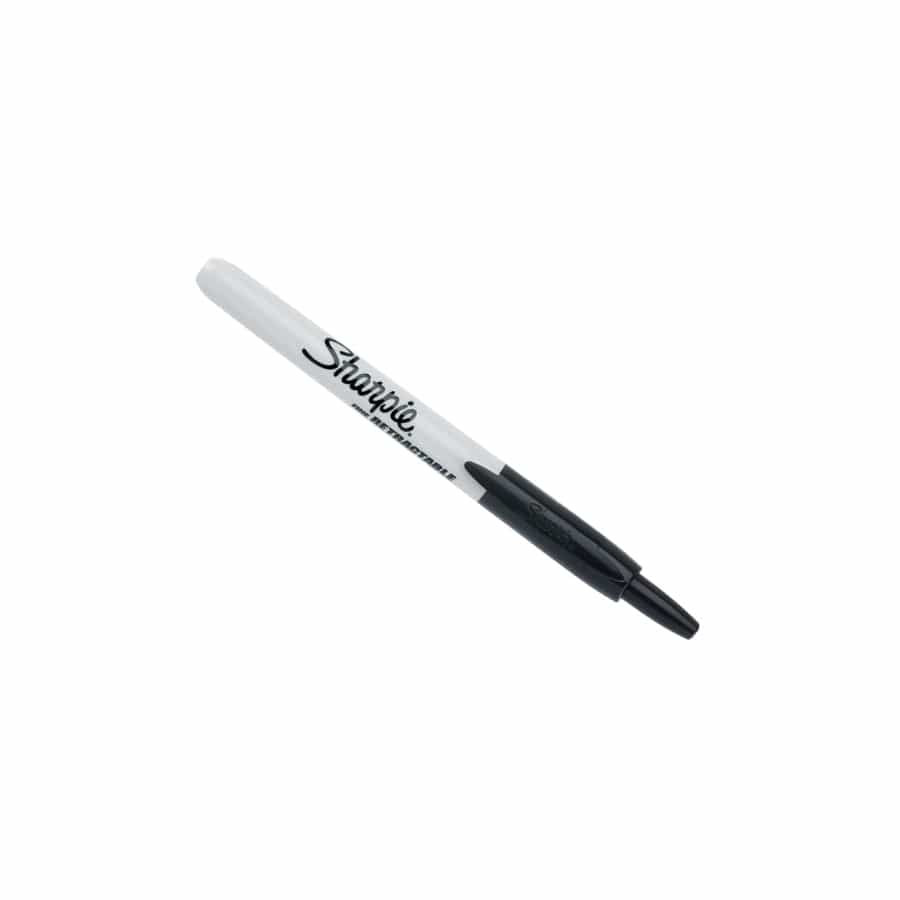 Sharpie® SHP1985871 Retractable Fine Permanent Marker Black | Duco Car Parts UK
