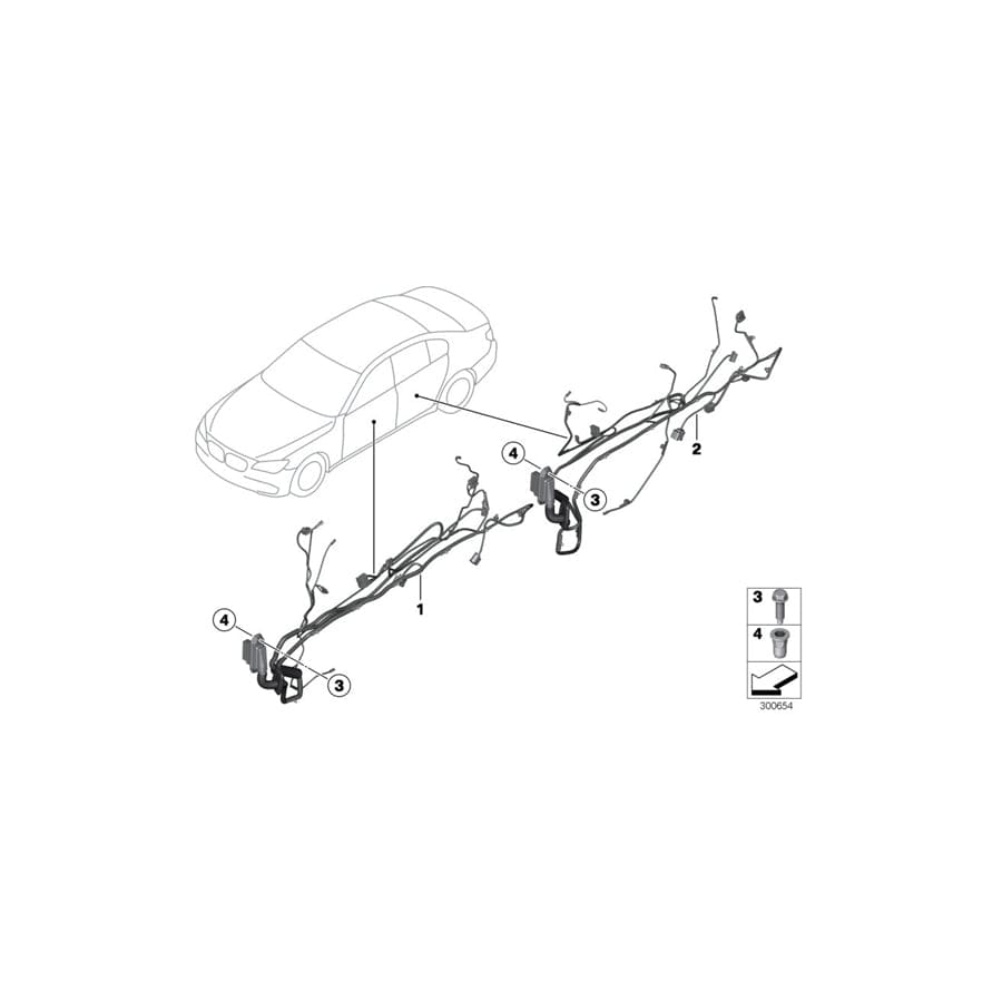 Genuine BMW 61129320495 F10 F11 Co-Driver'S Side Door Cable Harness (Inc. Hybrid 5, 518d & 550i) | Duco Car Parts UK Car Parts