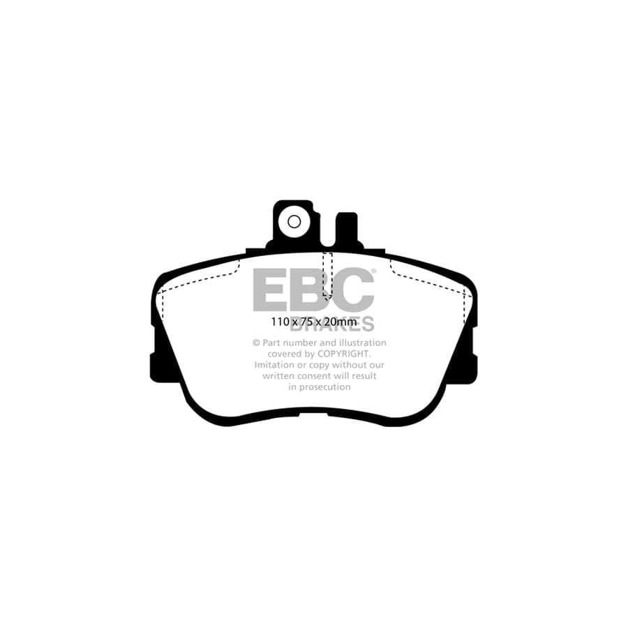 EBC PD12KF179 Mercedes-Benz W202 Redstuff Front Brake Pad & GD Disc Kit - ATE Caliper 2 | Duco Car Parts UK Car Parts