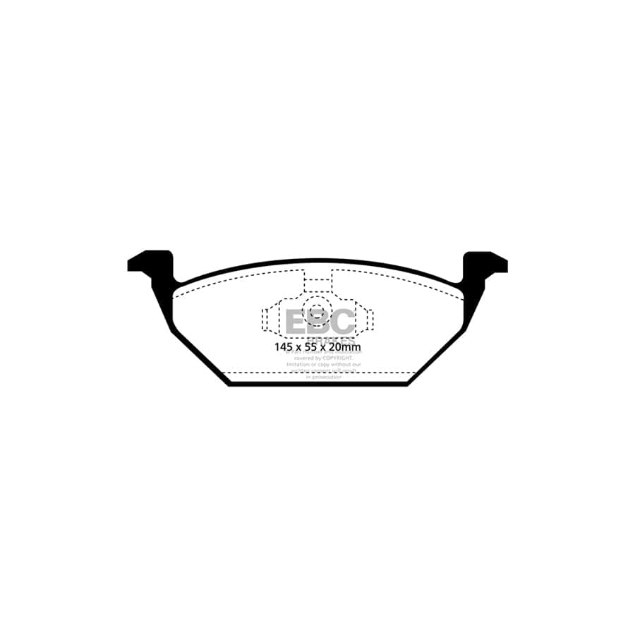 EBC PDKF130 Audi Skoda VW Ultimax Front Brake Pad & Plain Disc Kit - Girling/TRW Caliper (Inc. A3, Octavia, Golf Mk4) 2 | Duco Car Parts UK Car Parts
