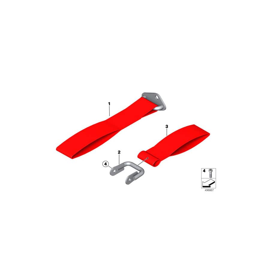 Genuine BMW 72158424676 BMW Towing Hinge HINTEN/REAR (Inc.  & M6 GT3) | Duco Car Parts UK Car Parts