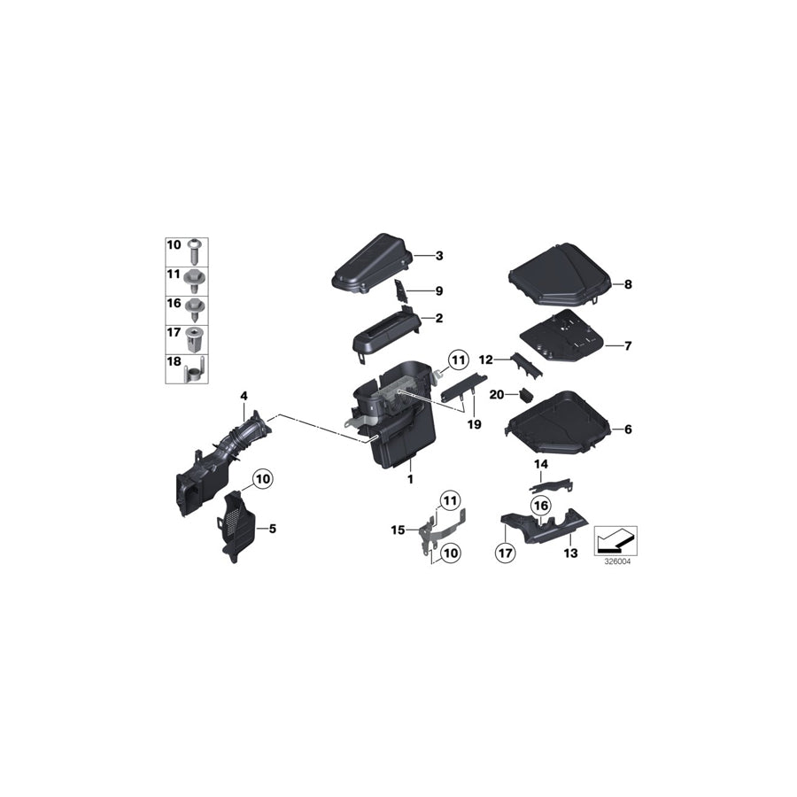 Genuine BMW 12907594605 F01 F02 Retainer For Grommet (Inc. Ghost, 760LiS & Hybrid 7L) | Duco Car Parts UK