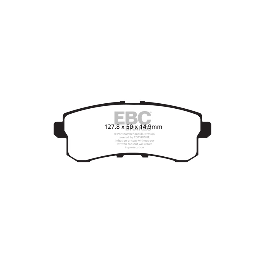 EBC DP61876 Nissan Patrol Greenstuff Rear Brake Pads 2 | Duco Car Parts UK Car Parts