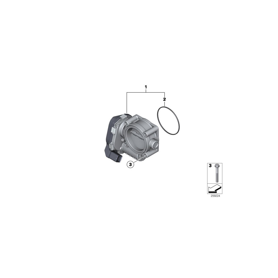 Genuine BMW 13547566243 RR11 F01 Throttle Housing Assy (Inc. Ghost, Cullinan & 760i) | Duco Car Parts UK