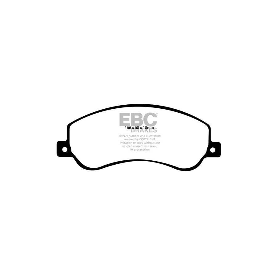 EBC DP61917 VW Amarok Greenstuff Front Brake Pads 2 | Duco Car Parts UK Car Parts