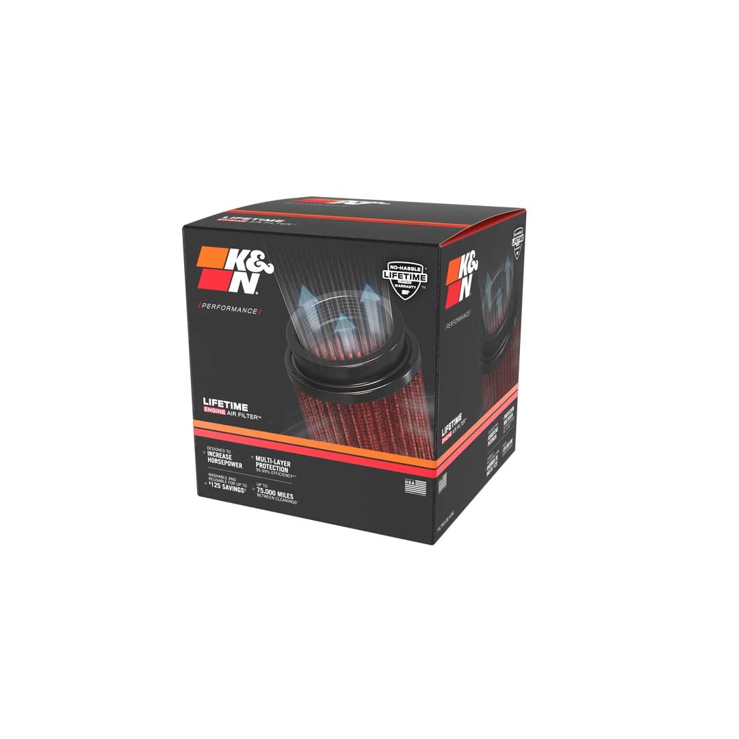 K&N RP-5167 High-Flow Original Universal Air Filter - 4-1/4"FLG, 5-7/8"B, 4-1/2"T,6-3/4"H