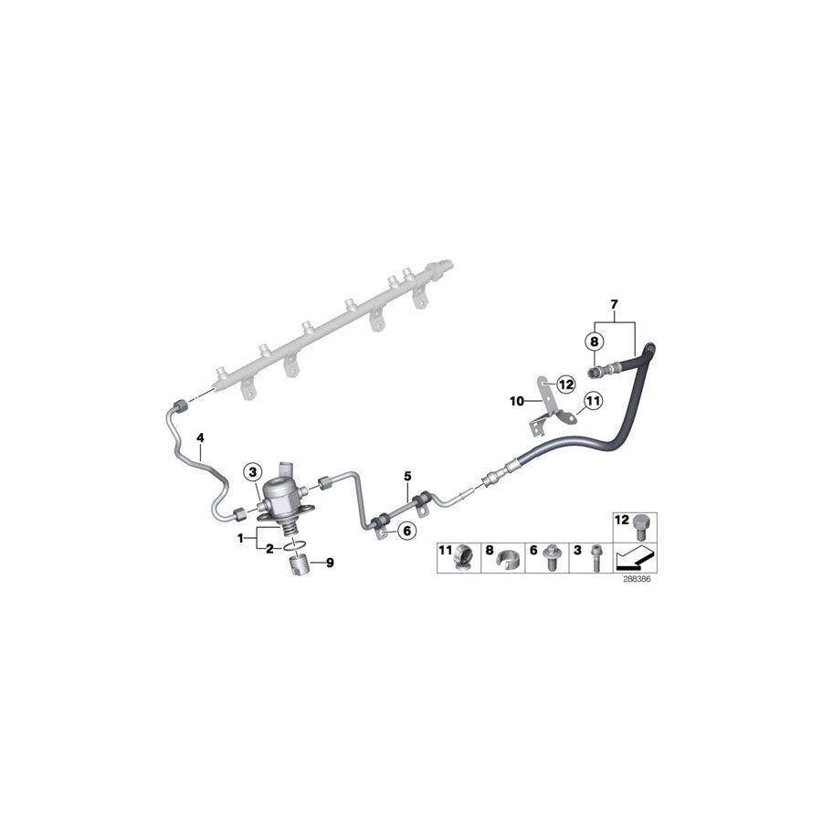 Genuine BMW 13647604407 F25 E93 F02 Feed Line (Inc. X4 M40iX, 535i & X5 35iX) | Duco Car Parts UK