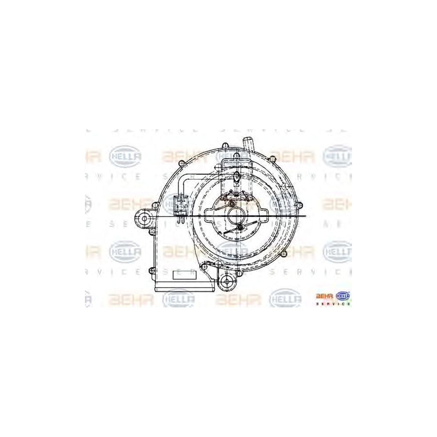Hella 8EW 009 159-221 Fan, Radiator