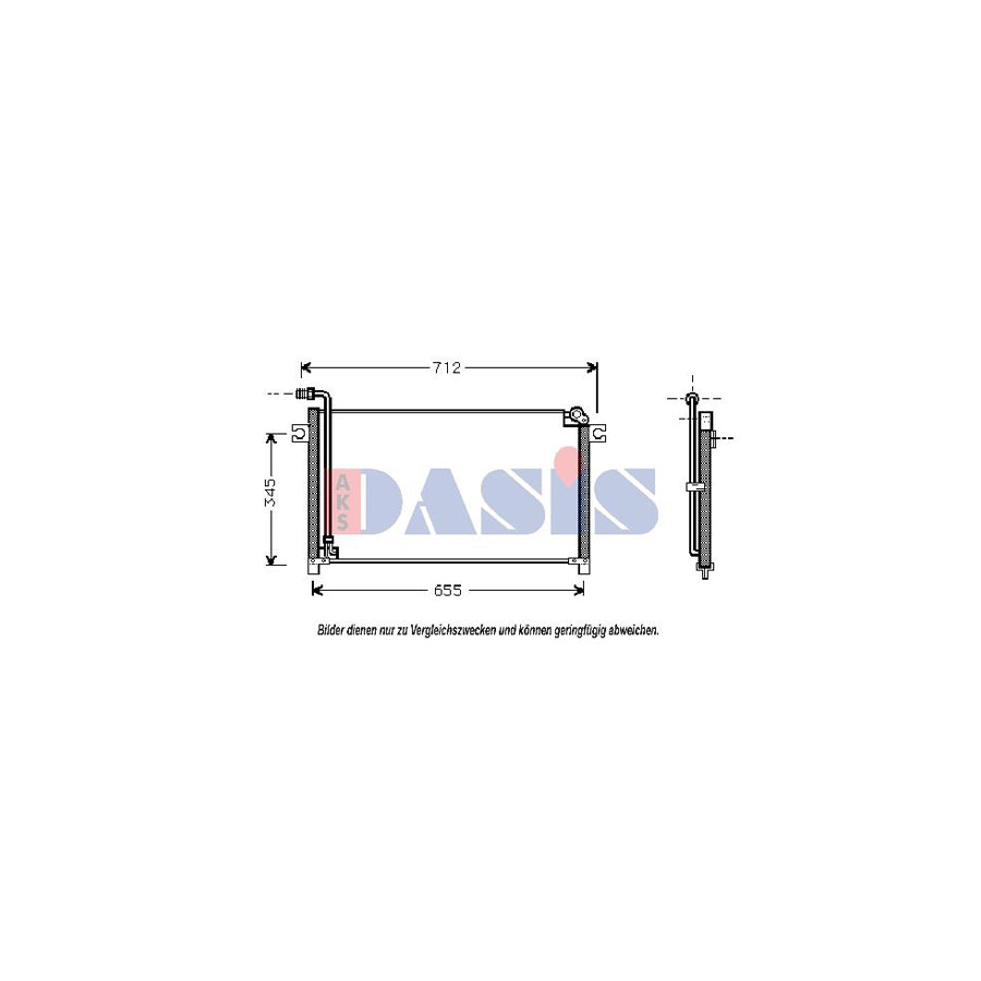 AKS Dasis 072006N Air Conditioning Condenser | Duco Car Parts UK