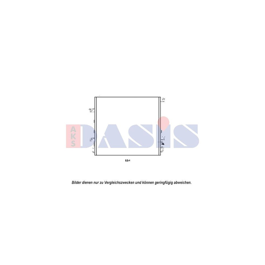 AKS Dasis 522071N Air Conditioning Condenser | Duco Car Parts UK