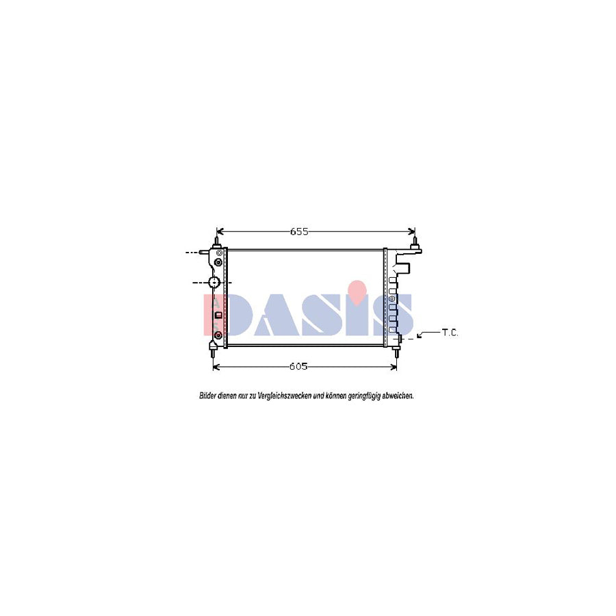 AKS Dasis 182025N Air Conditioning Condenser | Duco Car Parts UK