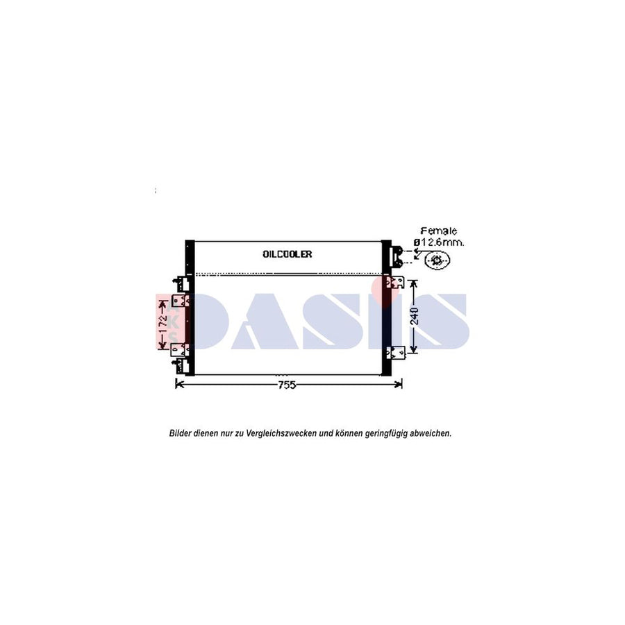 AKS Dasis 522074N Air Conditioning Condenser | Duco Car Parts UK