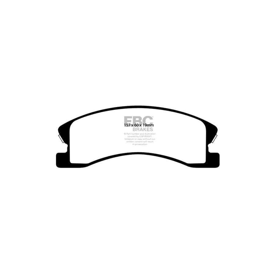 EBC PD01KF751 Jeep Grand Cherokee Greenstuff Front Brake Pad & Plain Disc Kit  - ATE Caliper 2 | Duco Car Parts UK Car Parts