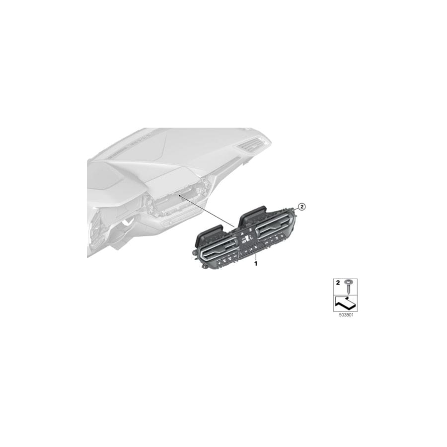 Genuine BMW 64119855403 G21 F44 G20 Control Unit,Automatic Air Cond.,Basis (Inc. M340i, 320dX & Z4 20i) | Duco Car Parts UK Car Parts