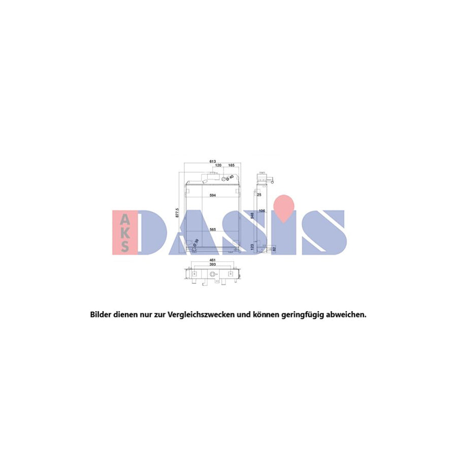 AKS Dasis 440727N Engine Radiator | Duco Car Parts UK