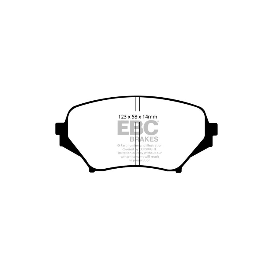 EBC DP51774NDX Mazda MX5 Mk3 Bluestuff NDX Front Brake Pads  - Sumitomo Caliper 2 | Duco Car Parts UK Car Parts