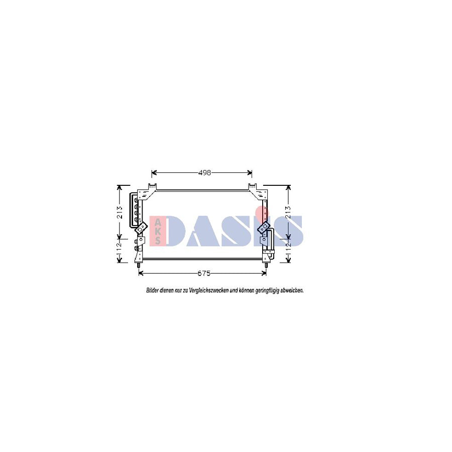 AKS Dasis 212490N Air Conditioning Condenser | Duco Car Parts UK
