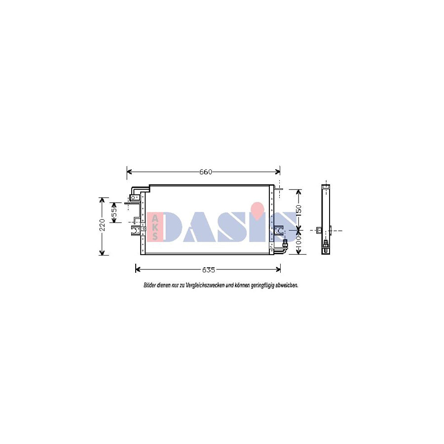 AKS Dasis 212670N Air Conditioning Condenser | Duco Car Parts UK