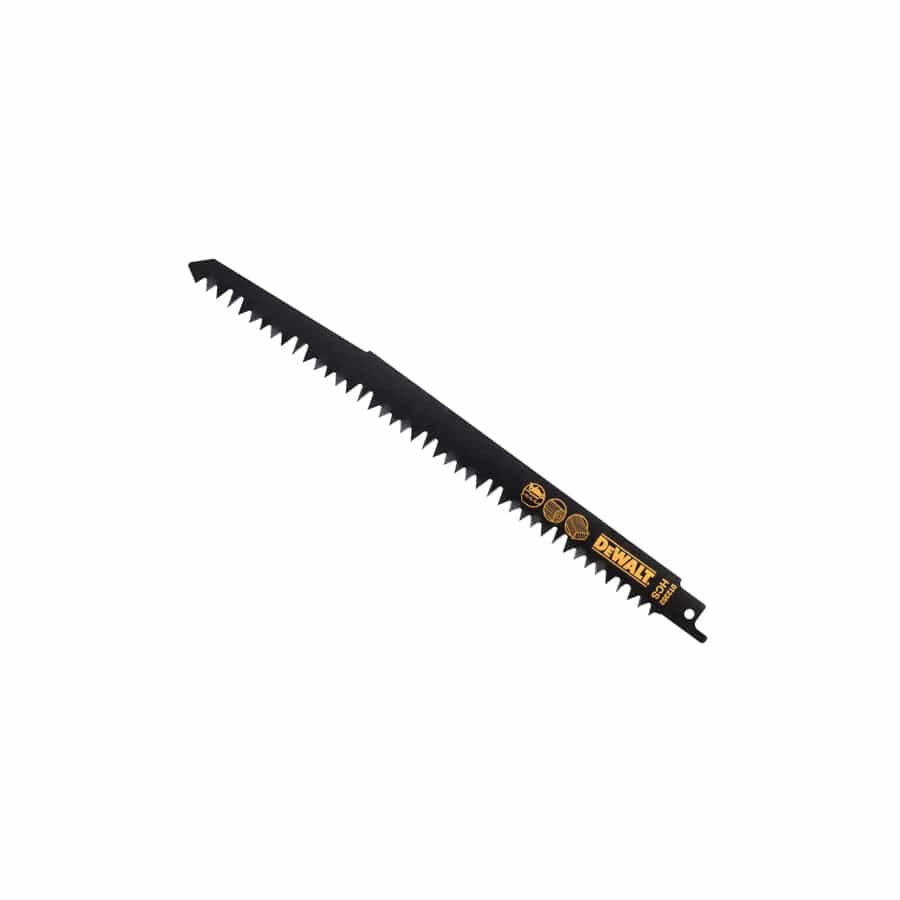 DEWALT DEWDT2352QZ HCS Reciprocating Blade for Wood, Fast Cuts 240mm x 5/6.5 TPI Pack of 5 | Duco Car Parts UK