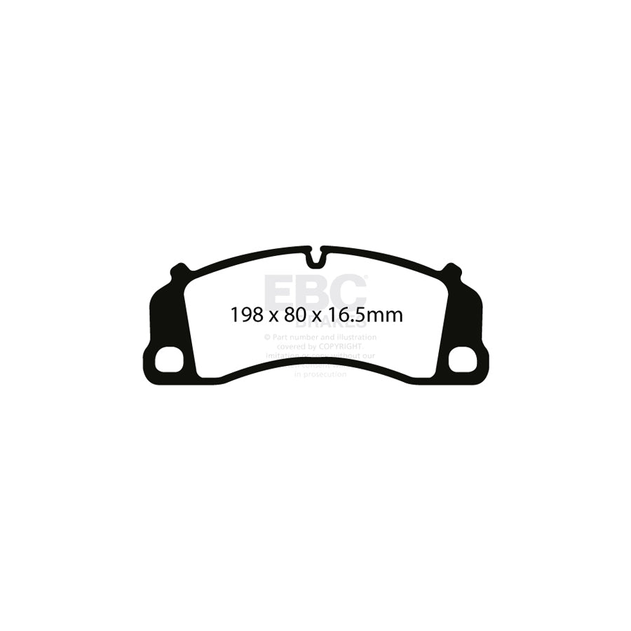 EBC DP82206RPX Porsche RP-X Full Race Front Brake Pads - Brembo Caliper 2 | Duco Car Parts UK Car Parts