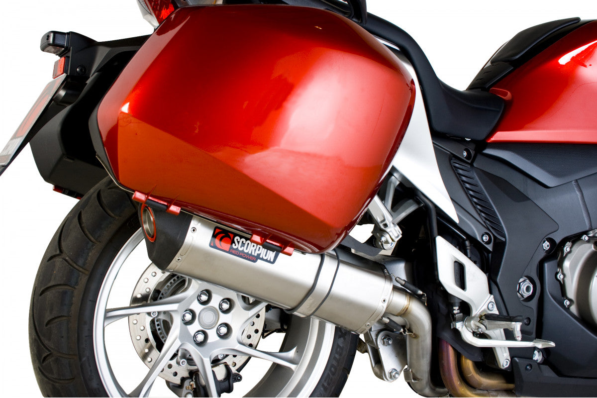 Scorpion RHA105SEO Honda VFR1200 Serket Parallel Slip-On - Brushed Stainless Steel Sleeve | Duco Car Parts UK UK