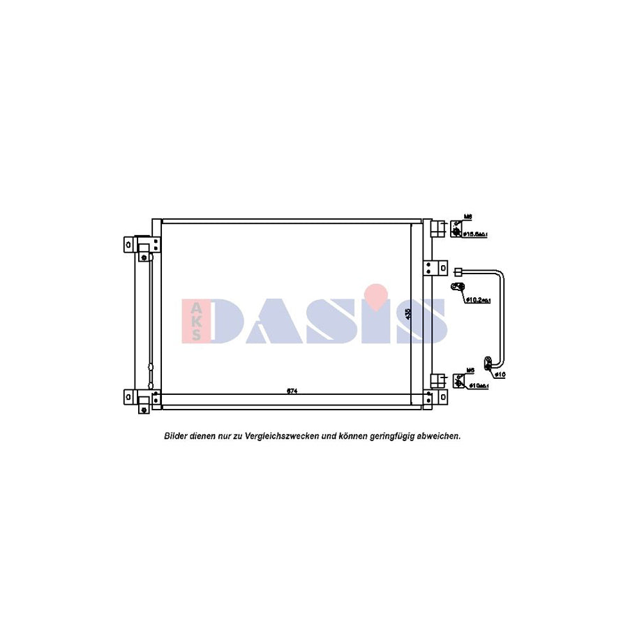 AKS Dasis 352009N Air Conditioning Condenser For Subaru Tribeca (B9) | Duco Car Parts UK