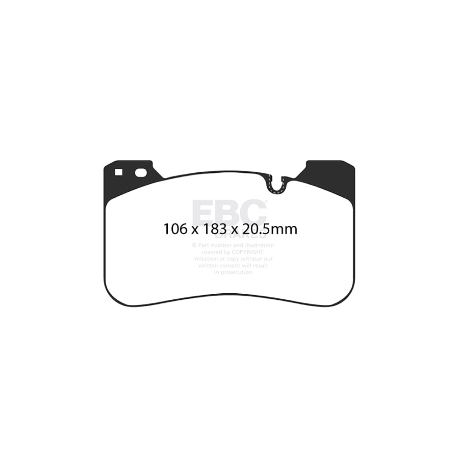 EBC DP82331RPX BMW RP-X Full Race Front Brake Pads - TRW Caliper 2 | Duco Car Parts UK Car Parts